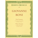 Image links to product page for 3 Sonatas for Flute and Continuo