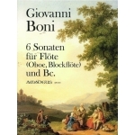 Image links to product page for 6 Sonatas for Flute and Basso Continuo