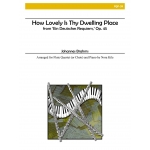 Image links to product page for How Lovely Is Thy Dwelling Place from 'Ein Deutsches Requiem' Op.45 for Flute Quartet/Choir and Piano