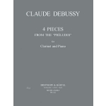 Image links to product page for Four Pieces from the Préludes [Clarinet and Piano]