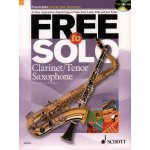 Image links to product page for Free to Solo [Clarinet/Tenor Saxophone] (includes CD)