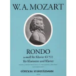 Image links to product page for Rondo in A minor for Clarinet and Piano, KV511