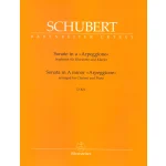 Image links to product page for Arpeggione Sonata in A minor for Clarinet and Piano, D821