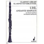 Image links to product page for Andante Semplice for Bb Clarinet and Piano