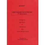 Image links to product page for Eine Kleine Nachtmusik 1st movement [Clarinet Quartet]