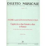 Image links to product page for Capriccio e Due Sonata for Flute or Treble Recorder, Violin and Basso Continuo