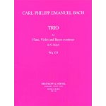 Image links to product page for Trio Sonata in G major for Flute, Violin and Continuo, Wq153