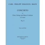 Image links to product page for Concerto in D major for Flute, Strings and Basso Continuo, Wq13