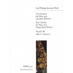 Image links to product page for Four Sonatas for Flute and Harpsichord/Piano, Wq 83-86, Vol 1