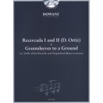 Image links to product page for Recercada I & II & Greensleeves to a Ground for Flute/Treble Recorder and Basso Continuo (includes CD)