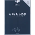 Image links to product page for Sonata in E minor for Flute and Piano, Wq124 (includes CD)