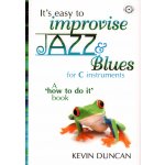 Image links to product page for It's Easy to Improvise Jazz and Blues (for C instruments) (includes CD)