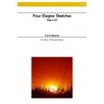 Image links to product page for Four Elegiac Sketches for Flute, Viola and Guitar, Op43
