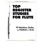 Image links to product page for Top Register Studies for Flute: 90 Melodious Studies