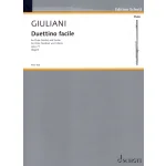 Image links to product page for Duettino facile (Easy Duets) for Flute (or Violin) and Guitar, Op. 77