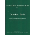 Image links to product page for Duettino Facile for Flute (or Violin) and Guitar, Op. 77