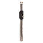 Image links to product page for Pre-Owned Mancke 14k White Gold Flute Headjoint with Grenadilla Lip, 14k Rose Riser & Crown