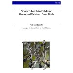 Image links to product page for Sonata No. 6 in D Minor for Clarinet Choir
