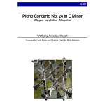 Image links to product page for Piano Concerto No. 24 in C Minor for Solo Piano and Clarinet Choir