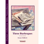 Image links to product page for Three Burlesques for Clarinet Choir