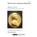 Image links to product page for Allegro Vivace from Symphony No. 41 for Flute Choir