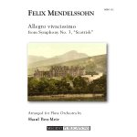 Image links to product page for Allegro Vivacissimo from Symphony No. 3 for Flute Orchestra
