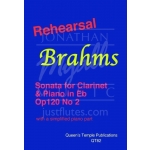 Image links to product page for Rehearsal Brahms: Sonata in Eb Major, Op120/2