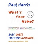 Image links to product page for What's Your Name? Easy Duets for Two Clarinets