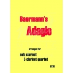 Image links to product page for Adagio for Solo Clarinet and Clarinet Quartet