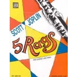 Image links to product page for Joplin Five Ragtimes for Clarinet and Piano