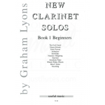 Image links to product page for New Clarinet Solos Book 1
