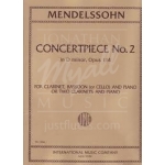 Image links to product page for Concertpiece No 2 in D minor for 2 Clarinets and Piano or Cl, Bsn, Pno, Op114