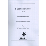 Image links to product page for 5 Spanish Dances for Two Flutes and Alto Flute, Op12