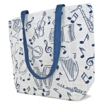 Image links to product page for Jute Instrument Motif Bag with Zipper