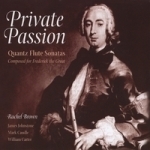 Image links to product page for Rachel Brown: Private Passion - Quantz Flute Sonatas [CD]