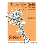 Image links to product page for Three Way Split: 9 Trios for 3 Clarinets