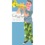 Image links to product page for Mary Woodin Boy Trumpeter Greetings Card