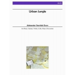 Image links to product page for Urban Jungle for Flute, Clarinet, Violin, Cello, Piano and Percussion