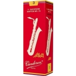 Image links to product page for Vandoren SR343R Java Red Baritone Saxophone Reeds Strength 3, 5-pack