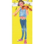 Image links to product page for Mary Woodin Girl Violinist Greetings Card