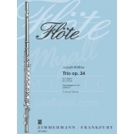 Image links to product page for Trio for Three Flutes, Op34