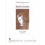Image links to product page for 6 Duets for Two Flutes, KV Anh. 156, Vol 1
