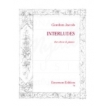 Image links to product page for Interludes for Oboe and Piano