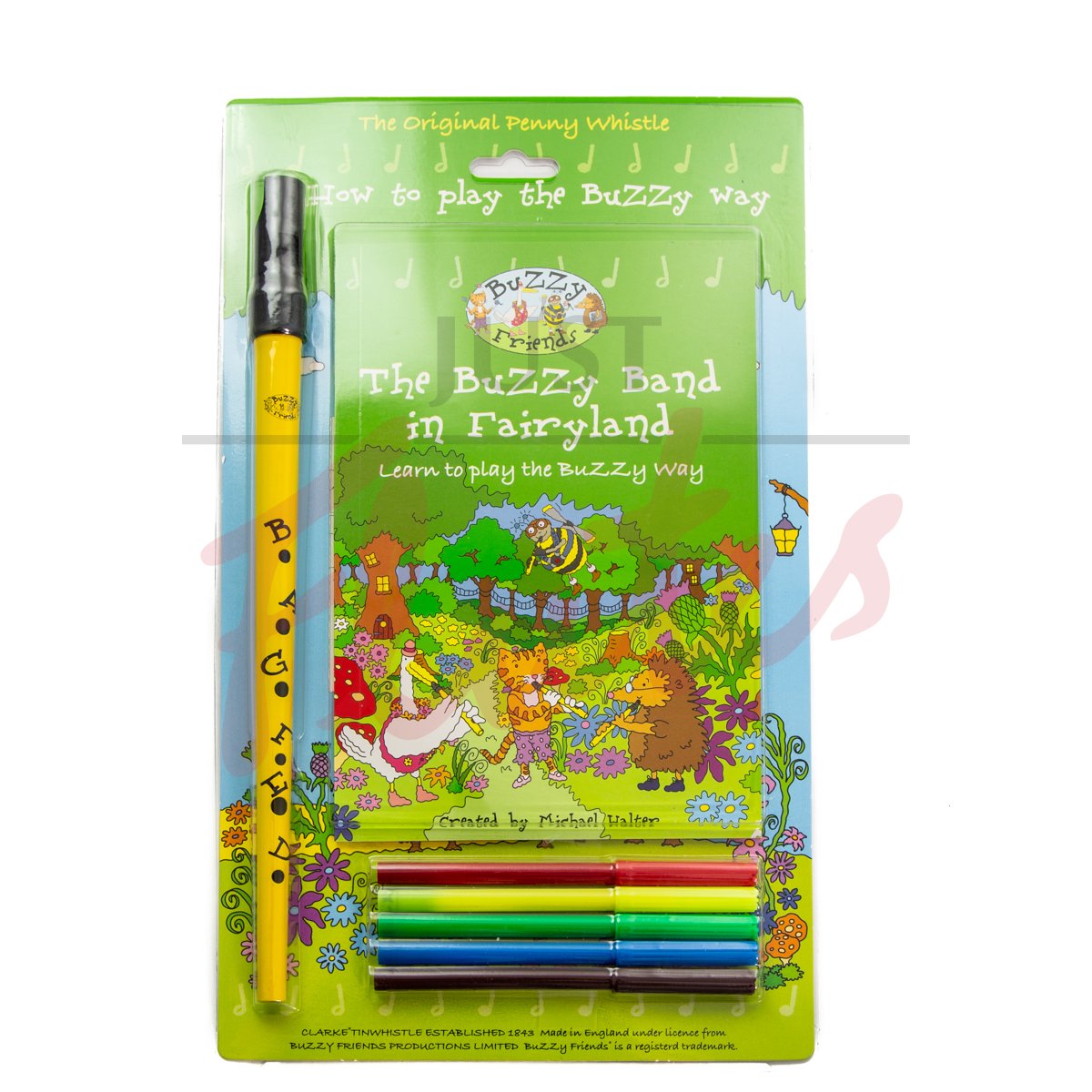 The Buzzy Band in Fairyland Tin Whistle Gift Pack