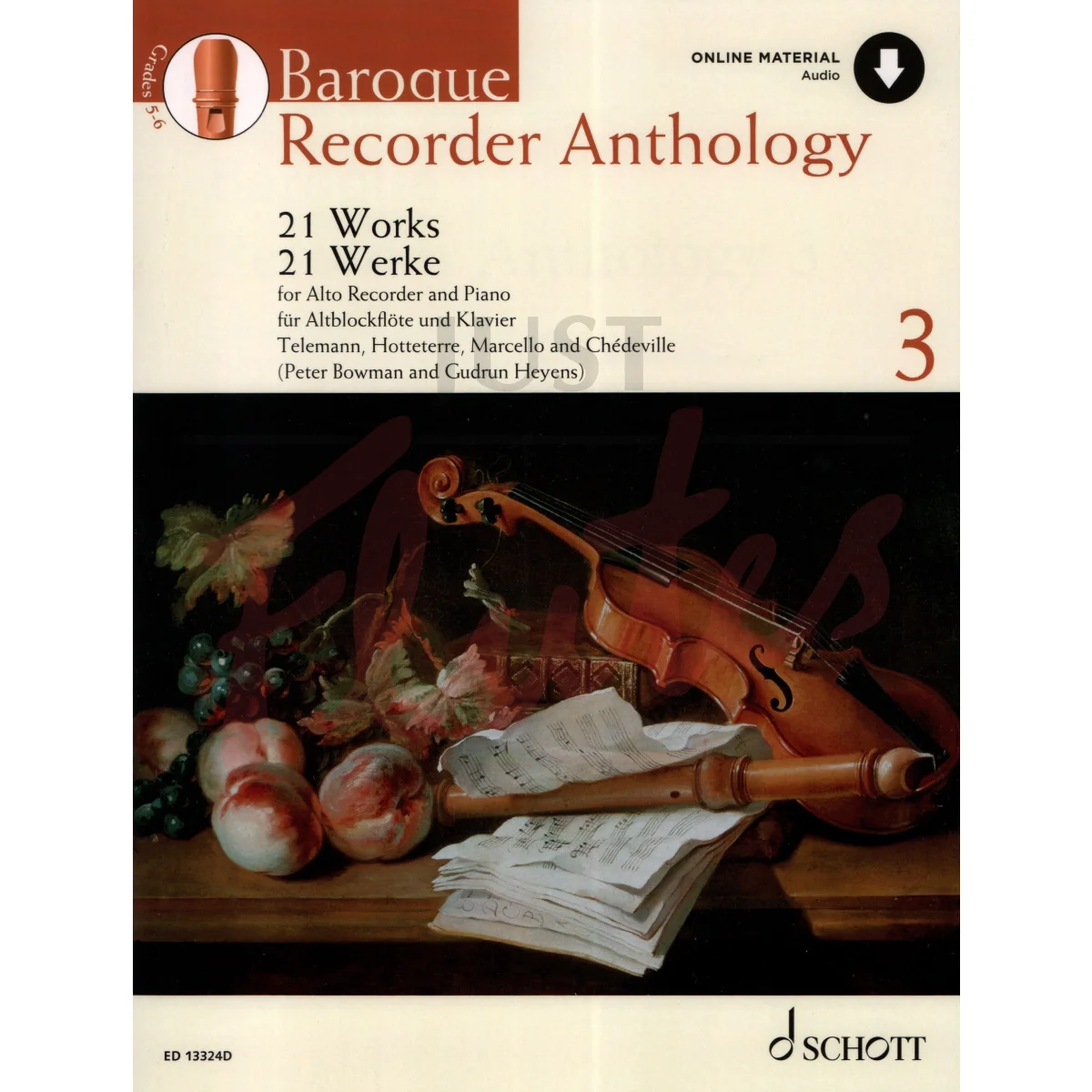 Baroque Recorder Anthology for Treble Recorder and Piano