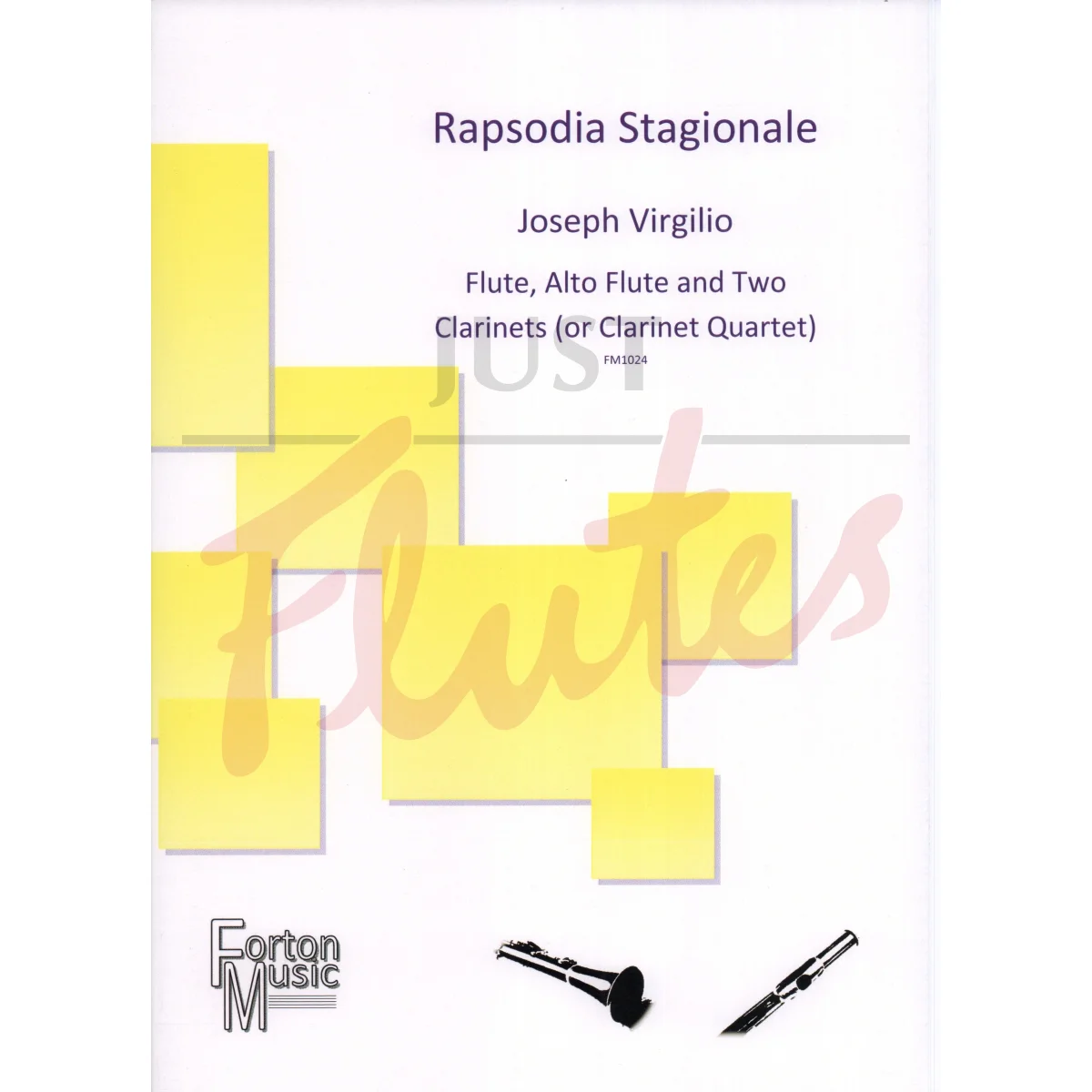 Rhapsodia Stagionale for Flute, Alto Flute and Two Clarinets (or Clarinet Quartet)