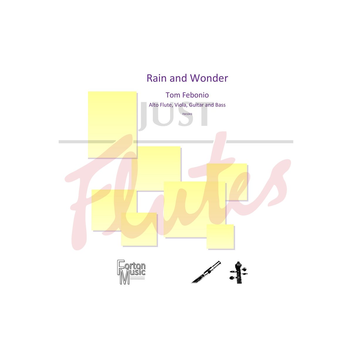 Rain and Wonder for Alto Flute, Viola, Guitar and Double Bass