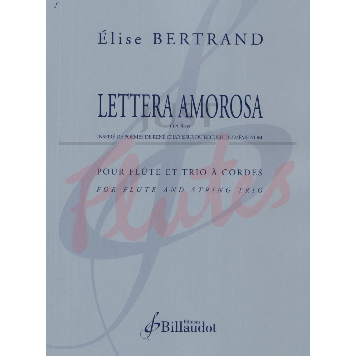 Lettera Amorosa for Flute and String Trio
