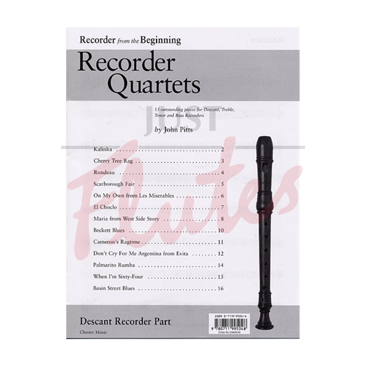 Recorder from the Beginning: Recorder Quartets, Descant Recorder Part