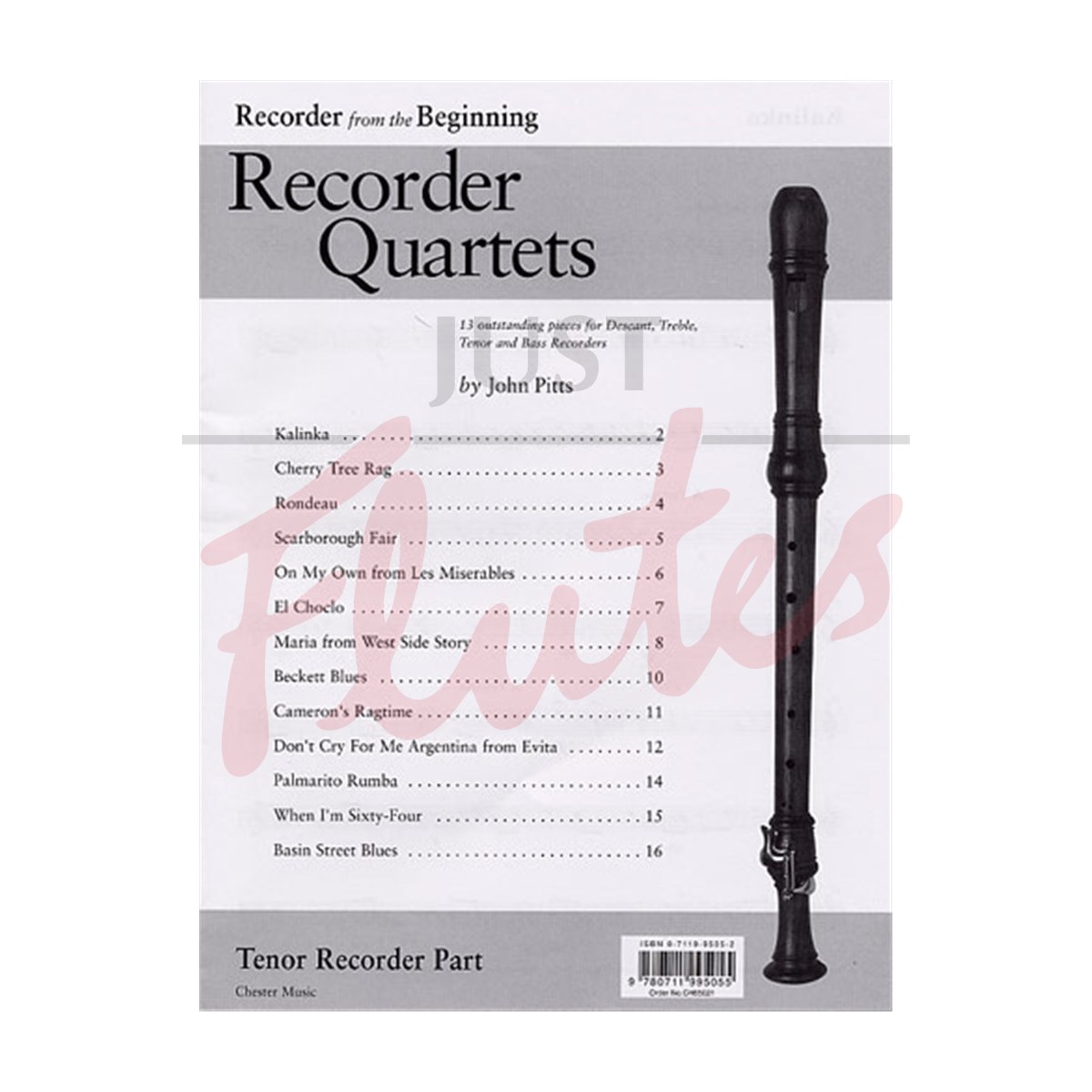 Recorder from the Beginning: Recorder Quartets, Tenor Recorder Part
